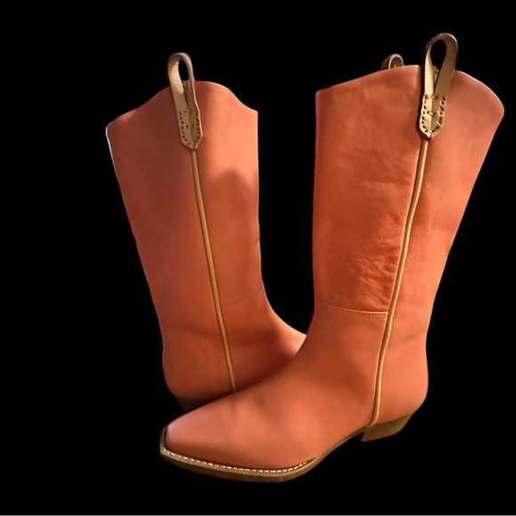 WE THE FREE | FREE PEOPLE
Montage Tall Leather Boots- Coral. 39 (8.5) - Picture 7 of 15